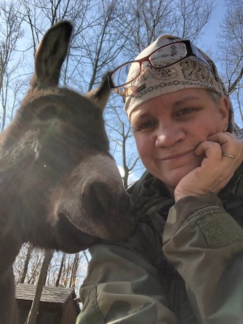 Gina Kothe and Donkey