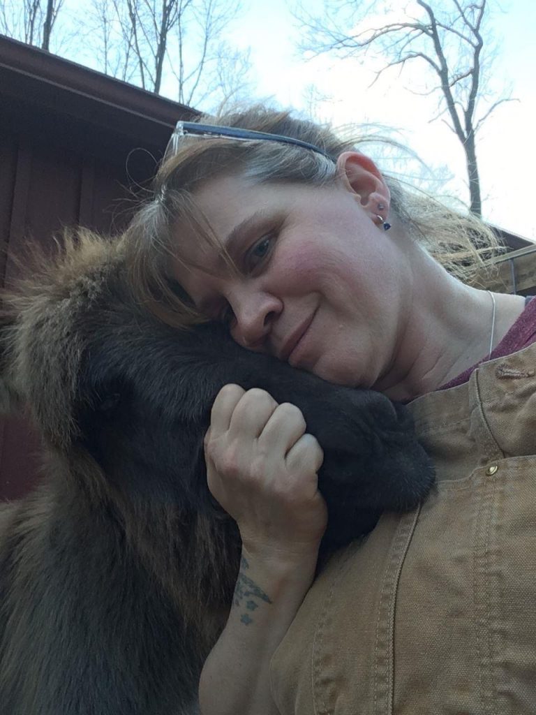 Gina Kothe and Donkey