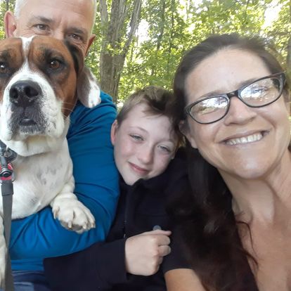Tracy Danzey with her Family